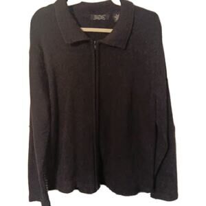 Crystal Kobe Full Zip Cardigan Cotton Sz. 1X Cottage Teacher